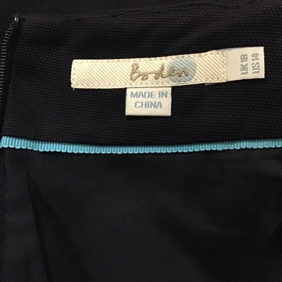 Boden dark navy blue embroidered skirt - Picture 5 of 10